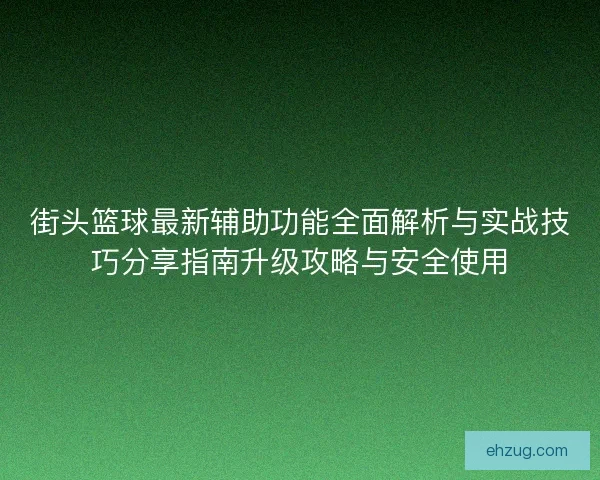 街头篮球最新辅助功能全面解析与实战技巧分享指南升级攻略与安全使用 街头篮球最新辅助功能全面解析与实战技巧分享指南升级攻略与安全使用